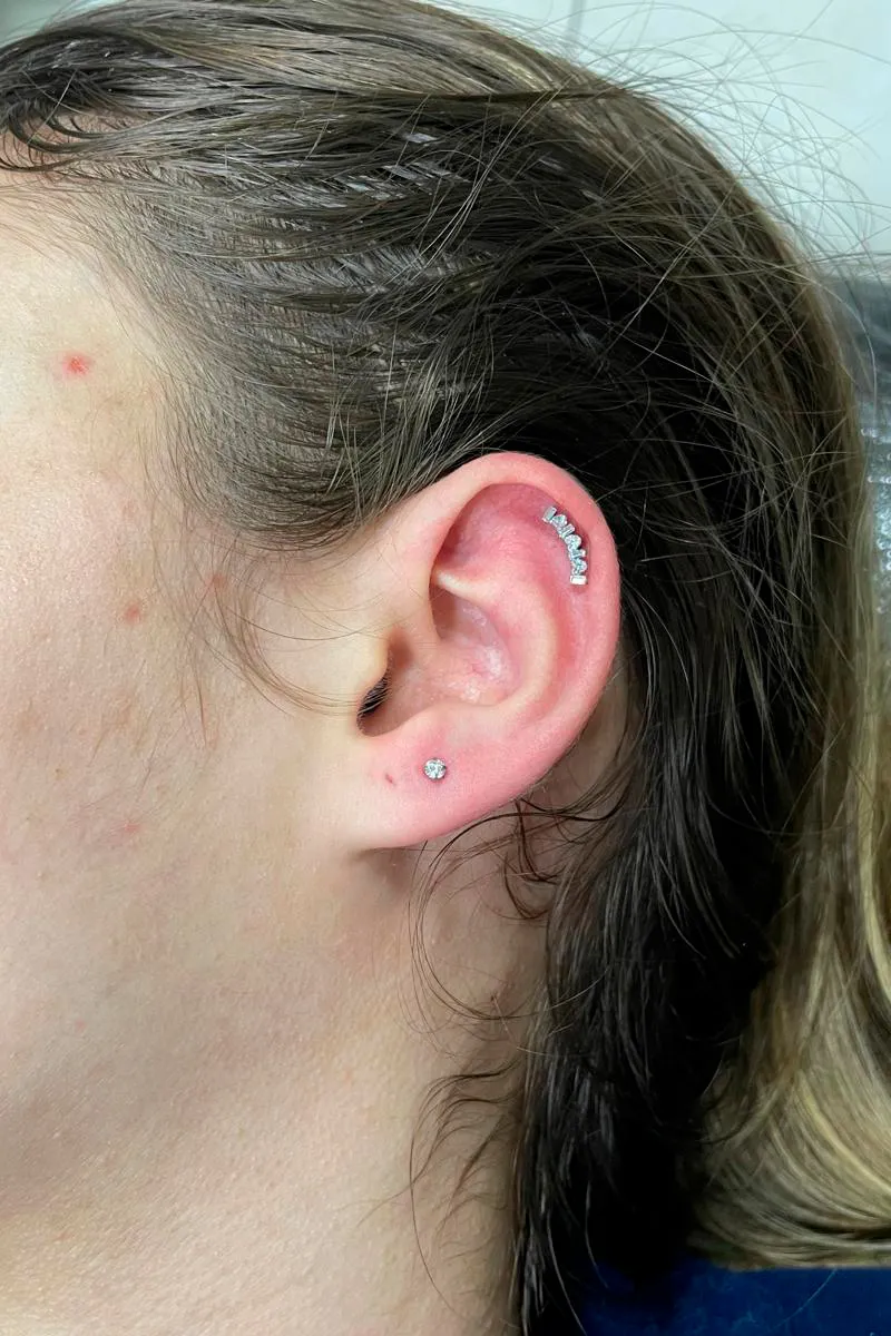 Piercing — trabalho de Mano Abreu